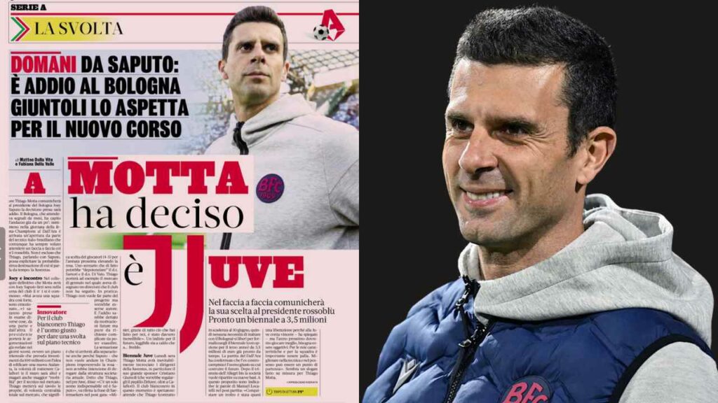 Calciomercato Juve, è ufficioso: seguiranno Thiago Motta a Torino